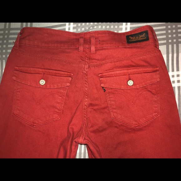 SOLD Levis women’s mid rise skinny rust color 8M - Picture 11 of 15